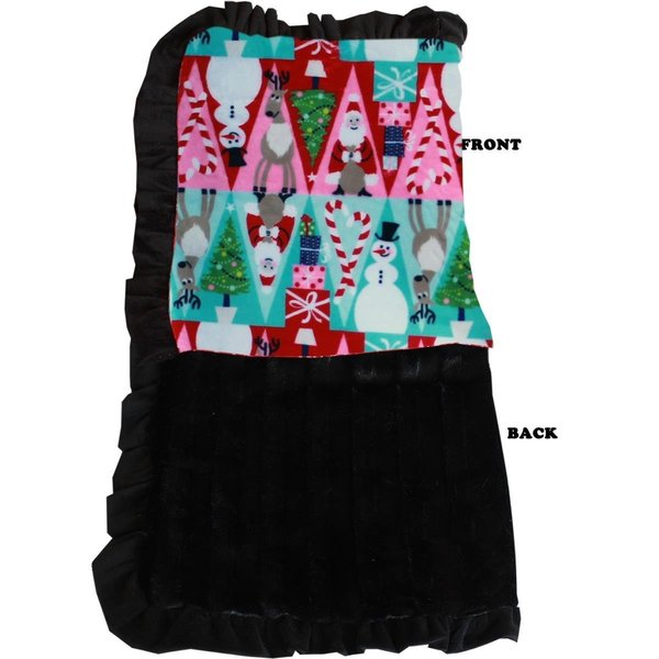 Mirage Pet Products Luxurious Plush Pet Blanket Christmas Medley Size 0.5 500-154 CMYHL